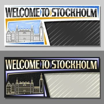 Vector layouts for Stockholm Stock Illustration