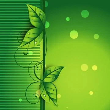 Vector leaf background Stock Illustration