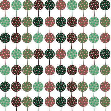 Vector leaf with heart, seamless patter Stock Illustration