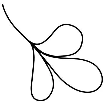 Vector Leaf Illustration Isolated on White Background. Stock Illustration