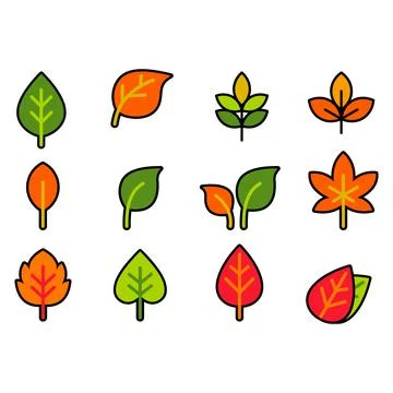 Vector leaf for nature, leaf icon, vector leaf, Stock Illustration