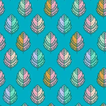 Vector leaf pattern Stock Illustration