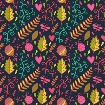 Vector leaf pattern. vector, eps10. autumn beige seamless. bright summer styl Stock Illustration