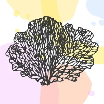 Vector leaflet on colorful background Stock Illustration