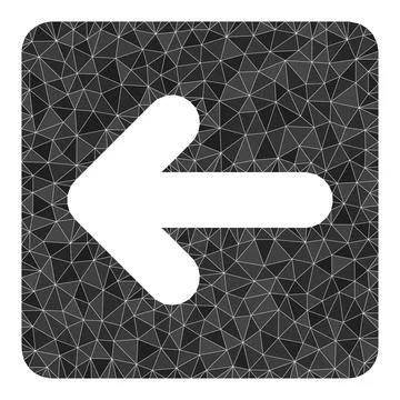 Vector Left Cursor Triangle Filled Icon Illustrazione stock