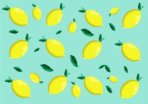 Vector lemon pattern Stock Illustration