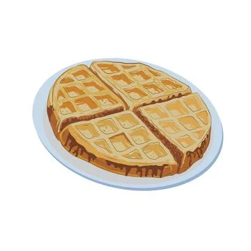 Vector lemon pie. Stock Illustration