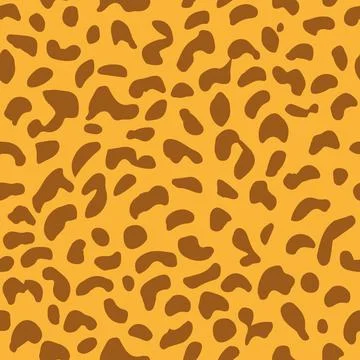 Vector leopard print seamless pattern. Illustrazione stock