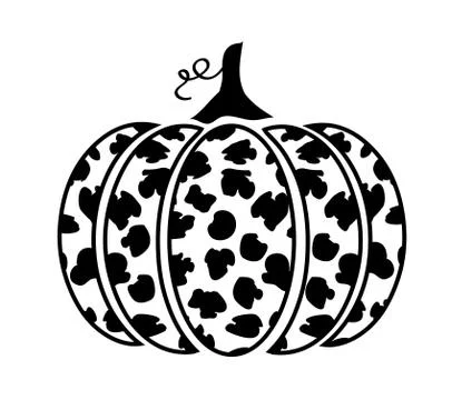 Vector Leopard Pumpkin Stock Illustration