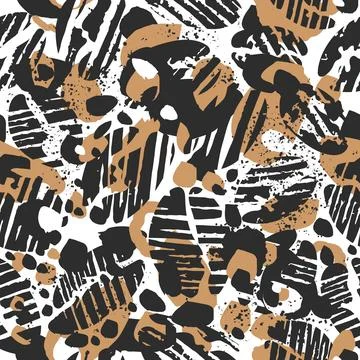 Vector leopard seamless pattern. Abstract texture design. Wild nature Safari  Stock Illustration