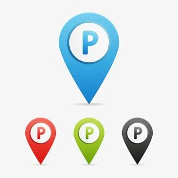 Vector letter and number pointers Stock Illustration