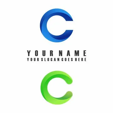 Vector Letter font C which has an attractive shape. Stock Illustration