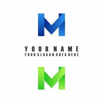 Vector Letter font M which has an attractive shape. Stock Illustration