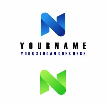Vector Letter font N which has an attractive shape Stock Illustration