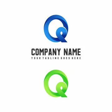 Vector Letter font Q which has an attractive shape. Illustrazione stock