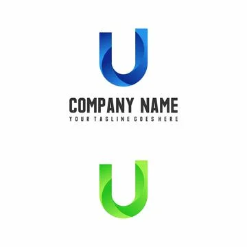 Vector Letter font U which has an attractive shape. Stock Illustration