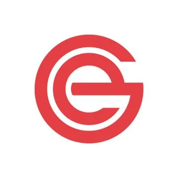 Vector letter g and e illustration icon logo design Stock Illustration