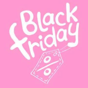 Vector lettering Black Friday. Hand drawn poster, title or design element in  스톡 일러스트
