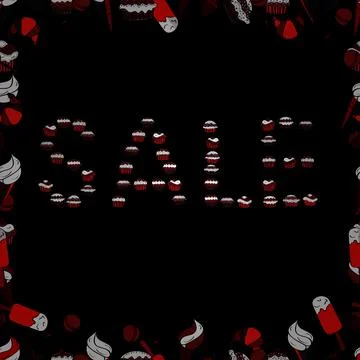 Vector. Lettering. Bright abstract background with text. Best sale banner. Seaml Иллюстрация