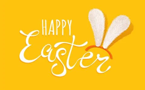 Vector lettering for Easter Stock Illustration