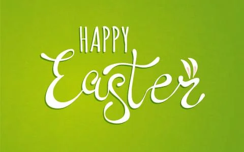 Vector lettering for Easter Stock Illustration