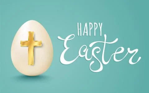Vector lettering for Easter Stock Illustration