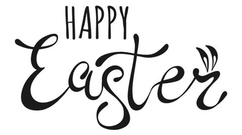 Vector lettering for Easter Illustrazione stock