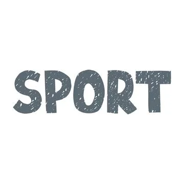 Vector lettering Sport Stock Illustration