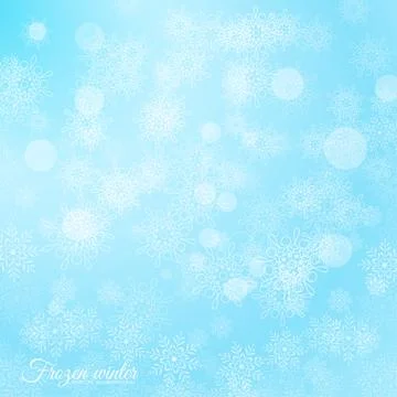 Vector light blue background for Merry Christmas and Happy New Year holidays Stock Illustration