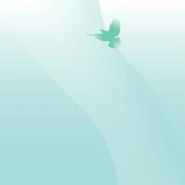Vector light-blue blurry background. Wavy diagonal background with a dove Stock-Illustration