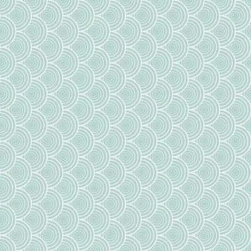 Vector light-blue pattern with shell ornament. Seamless texture Illustrazione stock