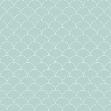 Vector light-blue pattern with shell ornament. Seamless texture Stock Illustration