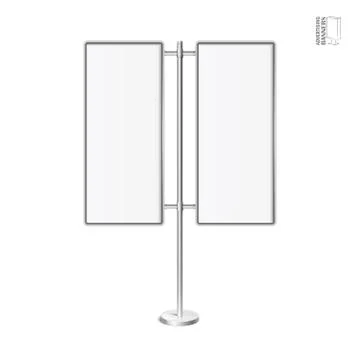 Vector light box with chrome stand イラスト素材