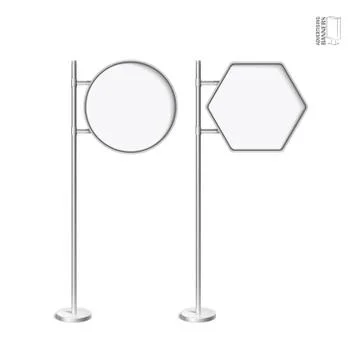 Vector light box with chrome stand イラスト素材