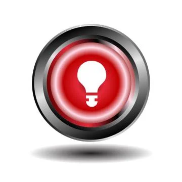 Vector light bulb icon Stock Illustration