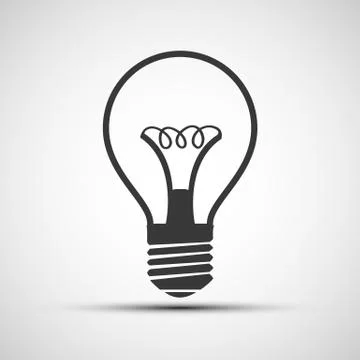 Vector light bulb icon Stock-Illustration