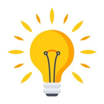 Vector light bulb Stock Illustration