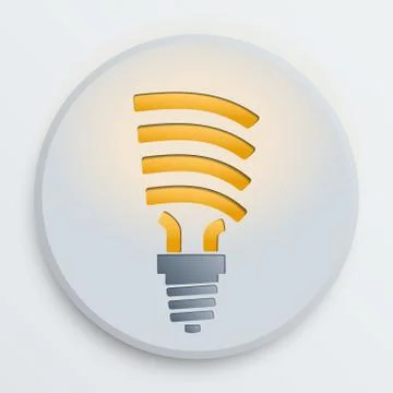 Vector light bulb symbol 스톡 일러스트