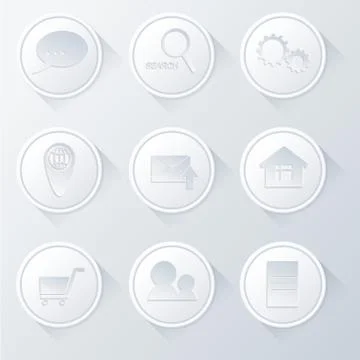 Vector light circle icon Stock Illustration