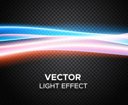 Vector light effect on checkered background Stock Illustration