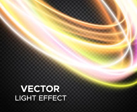 Vector light effect on checkered background Stock Illustration