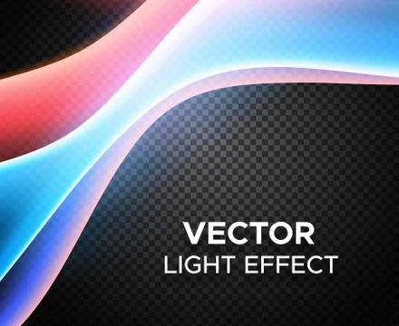 Vector light effect on checkered background Stock Illustration