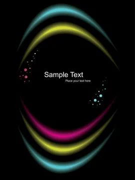 Vector light effect on dark background Illustrazione stock