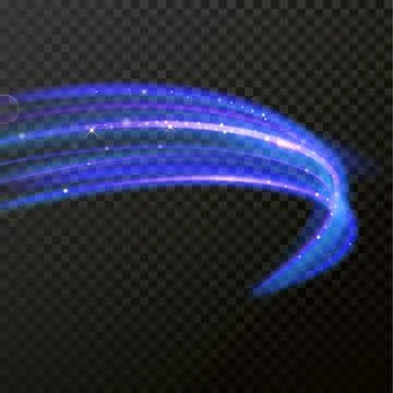 Vector light effect of line neon swirl. Glowing light fire flare trace Illustrazione stock