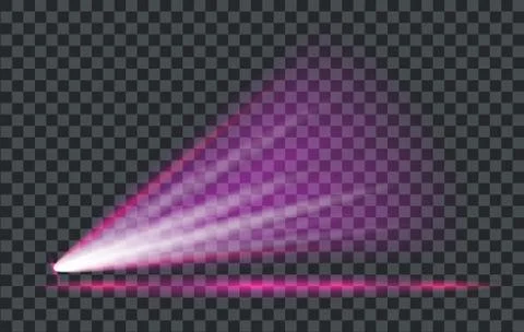 Vector Light Effect Spotlight with Transparent Background Stock Illustration