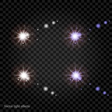 Vector light effects Stock Illustration