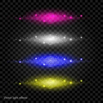 Vector light effects Stock Illustration