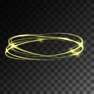 Vector light gold circle. Illustrazione stock