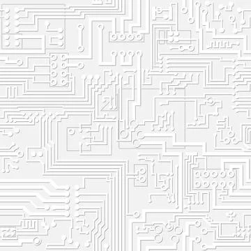 Vector light gray circuit board pattern Stock Illustration