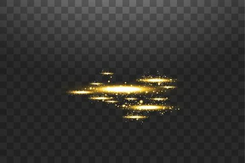 Vector light sources, backlights. Isolated on black transparent background Stock Illustration